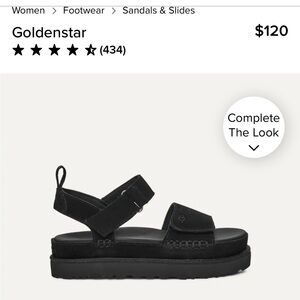 UGG Goldenstar Sandals in Black
